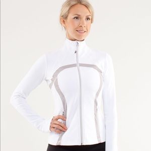 Lulu Lemon White/Silver Define Jacket